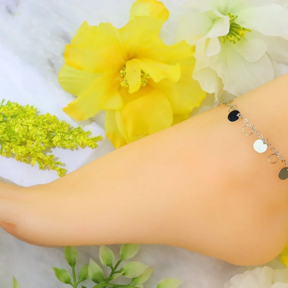 "Minimalist Anklet, Sleek & Modern Design, Women’s Fashion, YC110225-A - Picture 4 of 10